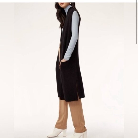 Aritzia Wilfred Dunkirk Longline Minimalist Contemporary Sweater Vest XS - Picture 3 of 15
